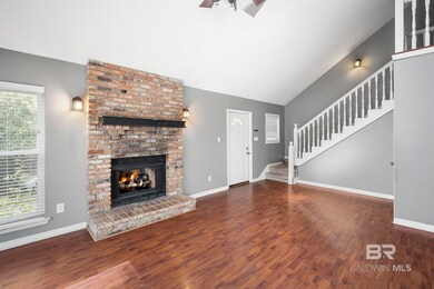 Living Room with Vaulted Ceilings