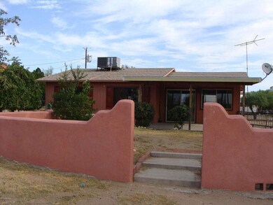 partially walled backyard