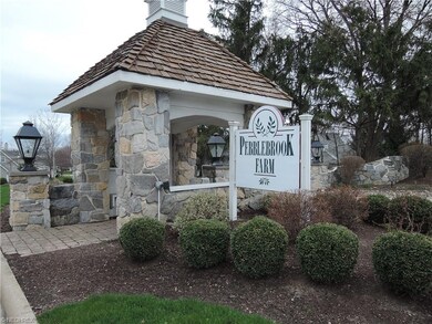 The entrance to Pebblebrook on Chardon Road (Route