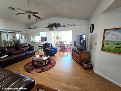 living room and dining room