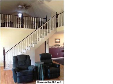 View of loft from living room