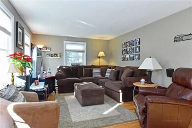 Living room with hardwood floors
