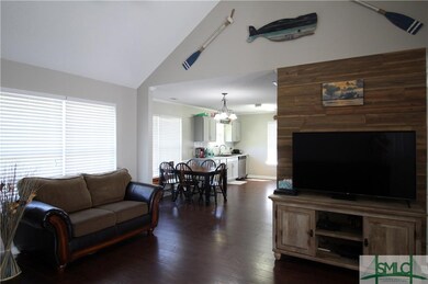 Wood accent wall in Living Room