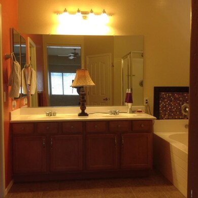 Master suite double sinks