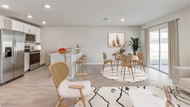 Dining room featuring light wood finished floors,