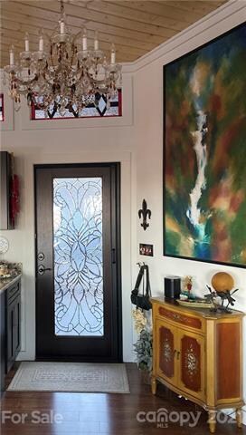 Custom, beveled-glass front Entry Door