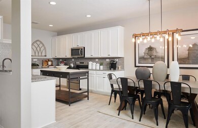 Dining and kitchen areas *Photos of furnished mode