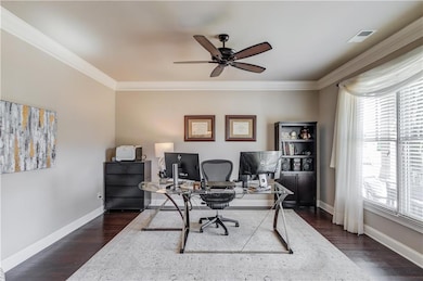 Office area featuring plenty of natural light, vis