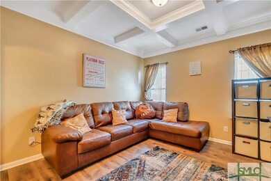 View of Formal Dining (Game Room) with coffered ce