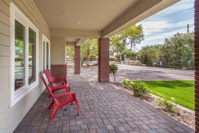 Brick paver porch and driveway