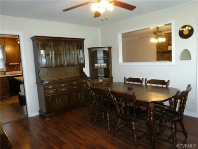 Dining area with Open Window joining the Family Ro