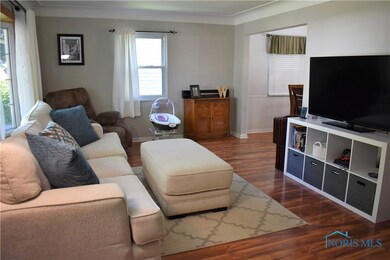 Updated laminate flooring.