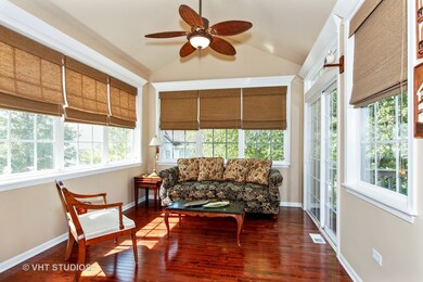 Sunroom with access to deck