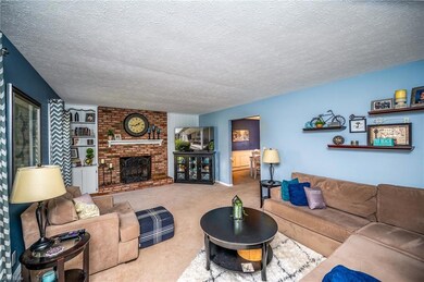 Large Living Room w/Woodburning Fireplace