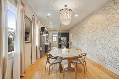 Light filled dining area