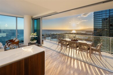 Sunset from Kitchen and Living Area Covered Lanai