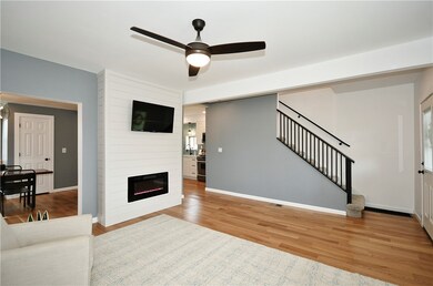 Spacious living room designed with today's living