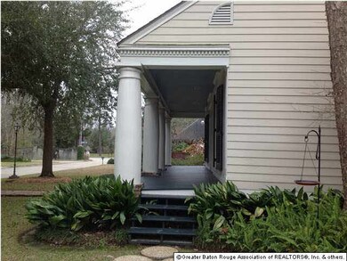 side view of porch