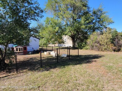 Fenced backyard