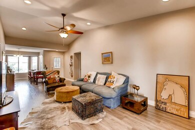 Family room with view to kitchen nook