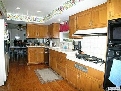Recessed lighting in the kitchen