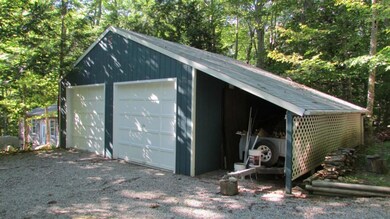 Garage with shed storage area
