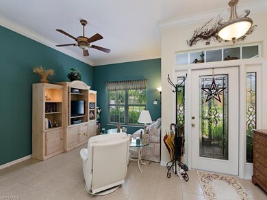 Spacious formal living room that overlooks the fro