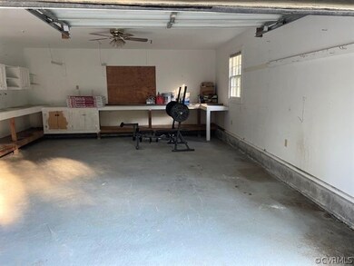 Finished interior garage