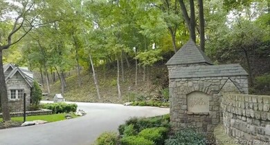 Neighborhood gated entrance.