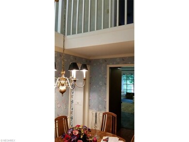 Loft overlooks dining room