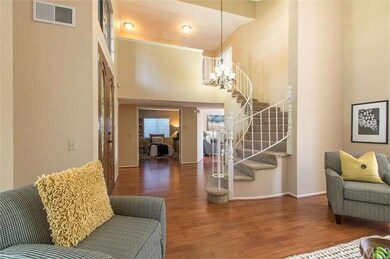 Double doors open to convenient downstairs bedroom