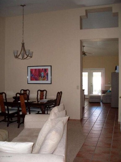 View to kitchen, fam. room