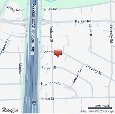 This image shows a map highlighting a location nea