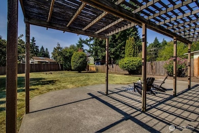 View from the double doors in the dining room.