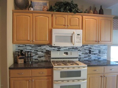 Gas Range & Tile Back Splash