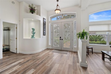 Double Glass Front Door to Foyer