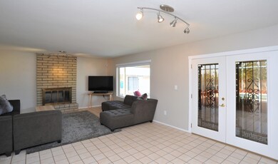 Living room with formal dining area