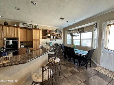 DIning area and kitchen