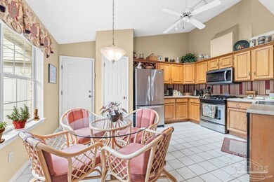 Convenient tile flooring for easy clean-up