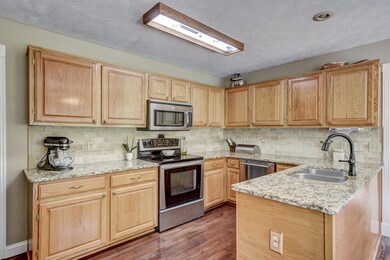 Granite!  Beautiful granite countertop!