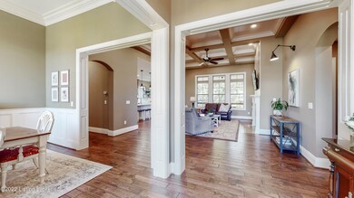 Foyer and dining room