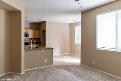Sunken Great Room with Ceiling Fan