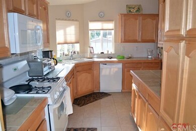 Great kitchen. Large tile counters. Lots of cabine