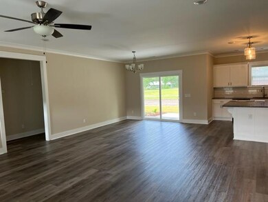 living/dining/kitchen area