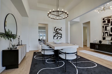 Formal dinning with its elegant finishes.