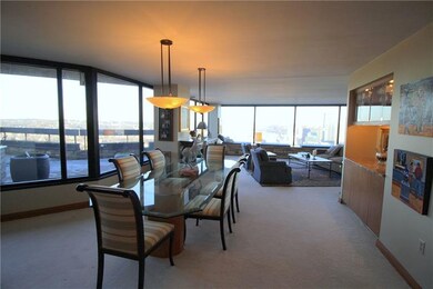 Dining area with built-in cabinetry.