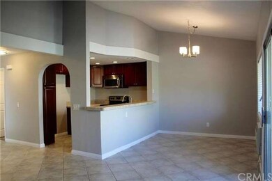 Open living room and kitchen