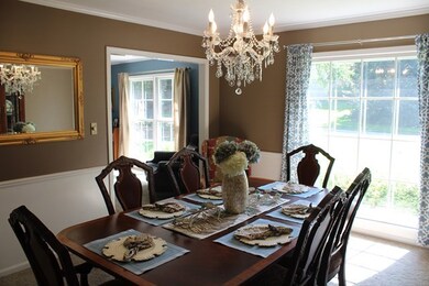 Bright formal dining room