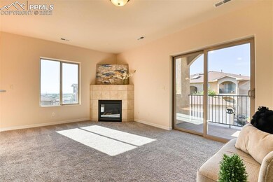 Living room with walkout to balcony
