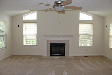 Expansive Great Room has vaulted ceiling